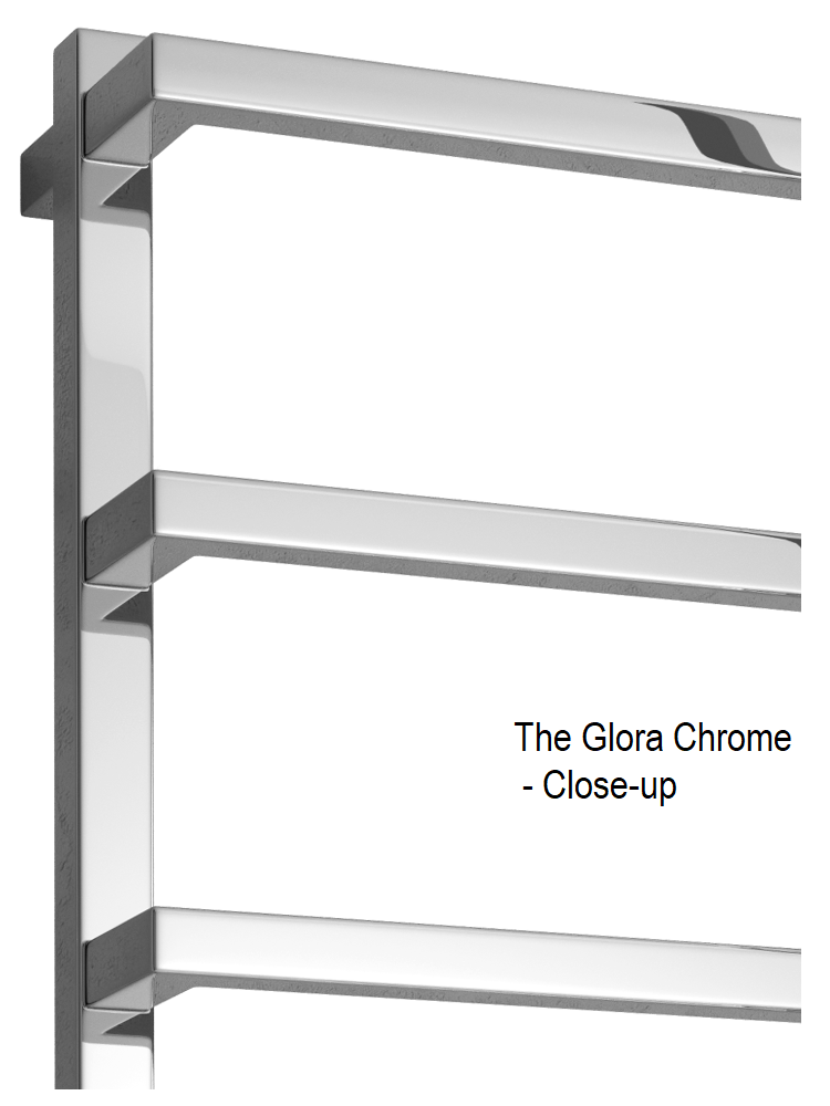 Reina Glora Chrome, 875 x 500mm